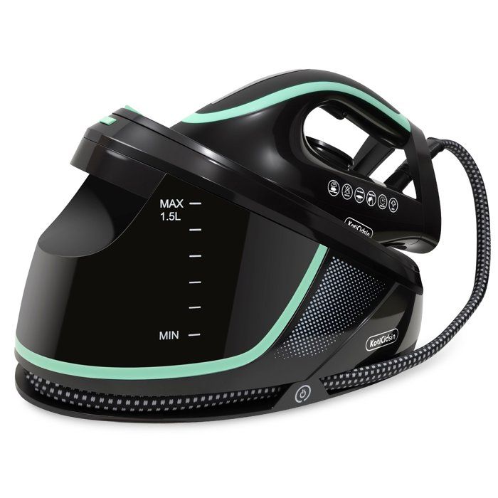 Centrale Vapeur - KOTICIDSIN - Modèle Noir - Réservoir 1.5L - Puissance 3100W - Débit 120g/min - Koticidsin