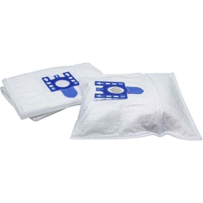 Sacs aspirateur compatibles - OKZ - 10x pièces - Microfibres non tissées - Typ G/H/N - 26.9x28 cm - Blanc/Bleu