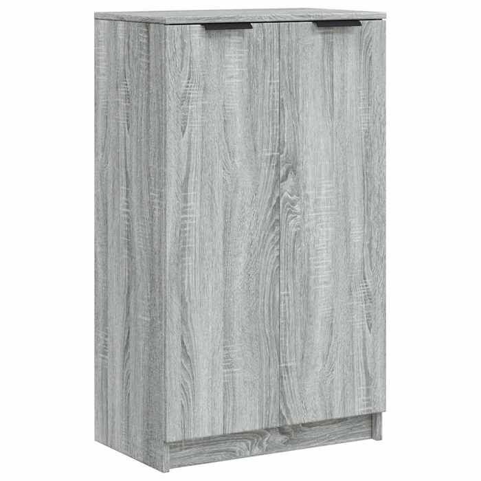 Meuble à chaussures - GKO - Sonoma gris - Bois dingénierie - 59x35x100 cm - Grand espace de rangement