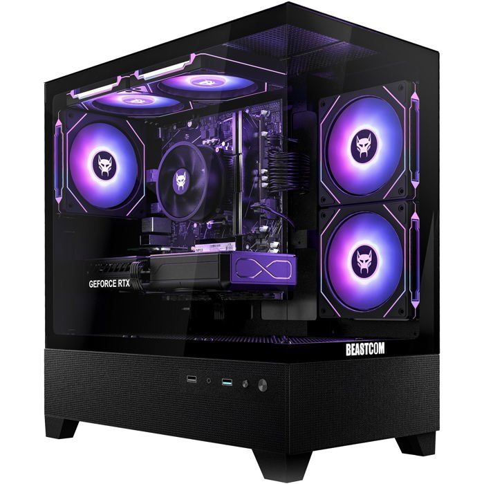 BEASTCOM Q5 Pro Gaming AMD Ryzen 5 4500 Radeon RX 580 RAM - vue 2