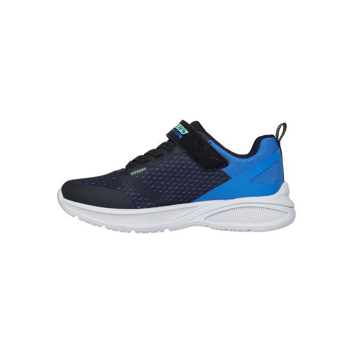 Skechers Basket junior - SKECHERS - Squad-Pacer - Noir/Bleu - Scratch - Confort exceptionnel