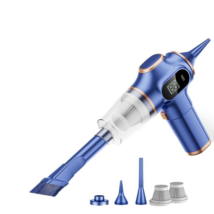 Souffleur air 3000mah - Roame - 120w souffleur et aspirateur portable sans fil pour voiture affichage du niveau batterie avec 4 ac
