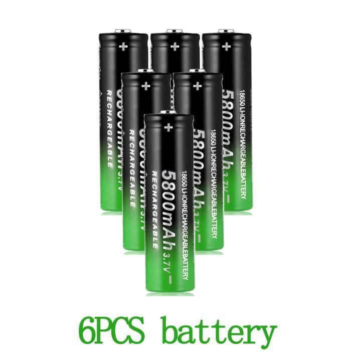 2600mAh Haute Capacité Batterie Geable 3,7V 2600mAh - 2 Packs Haute Capacit Pour Lampes Torches Sonnettes 312605