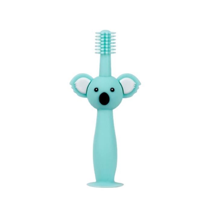 Brosse à dents pour bébé et jouet de dentition Brosse de soie pleine de  dentition en silicone animal doux - Cdiscount Prêt-à-Porter