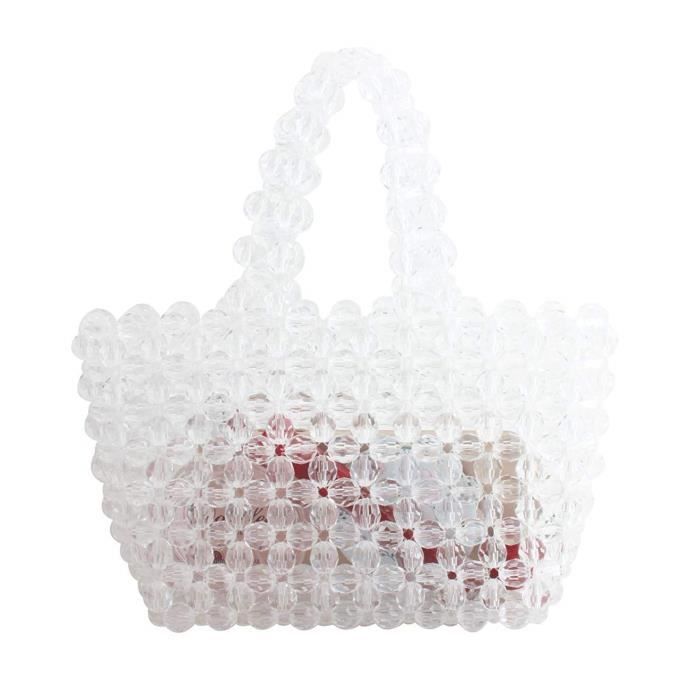 sac perle transparente