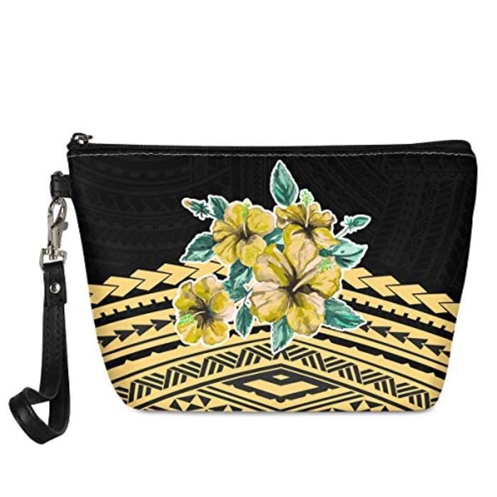 Trousse De Maquillage Cuir PU Motif Renard - Dimensions 21,6x14,5x6,3 Cm - étanche Et Spacieuse
