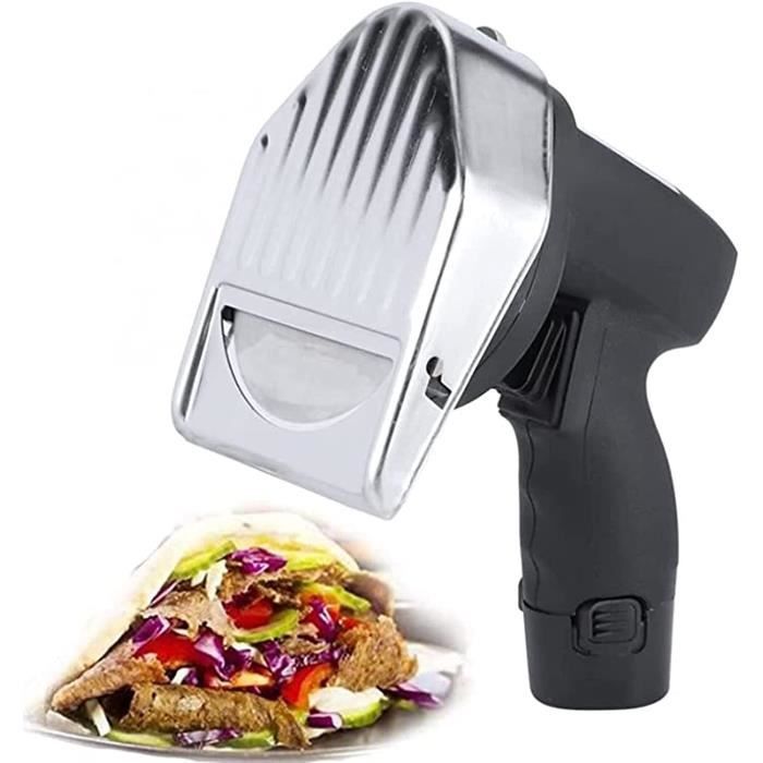 Trancheuse à Viande Fraîche Manuelle - Couteau Acier Inoxydable Épaisseur Réglable 2mm Ou 4mm