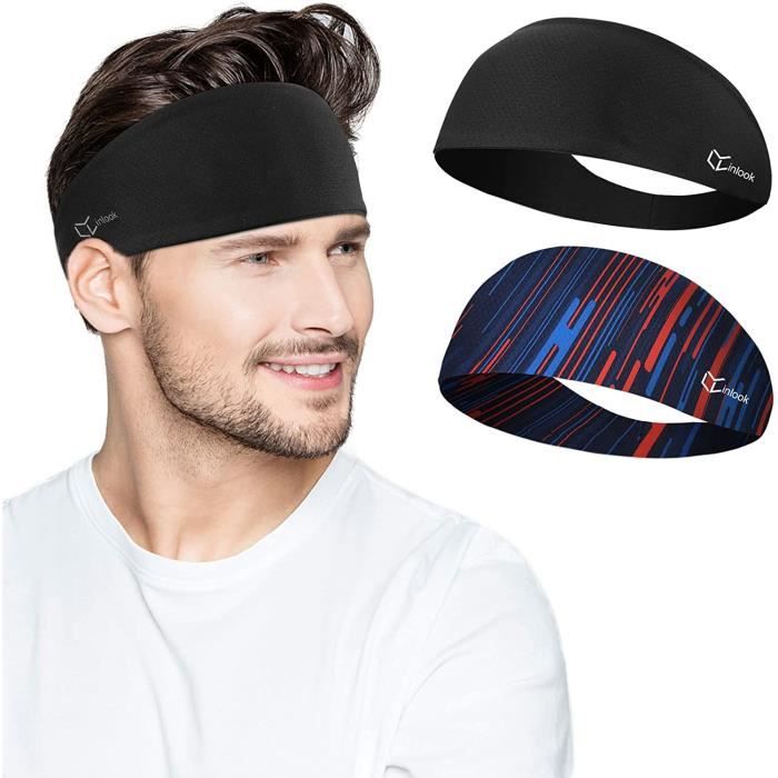 Lot De 3 Bandeaux De Sport Pour Hommes - Absorbants, Respirants Et élastiques - Pour Running, Fitness, Travail - 13