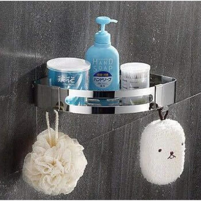 Euro Tische Étagère D'Angle En Verre De Sécurité 6mm - Étagère Murale Salle De Bain, Différentes Tailles (25x25cm Transparente)