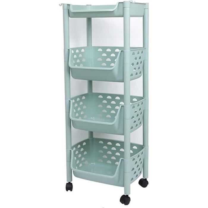 IVansa Étagère à Fruits Et Légumes, 4 Pièce Panier A Fruit Et Légume