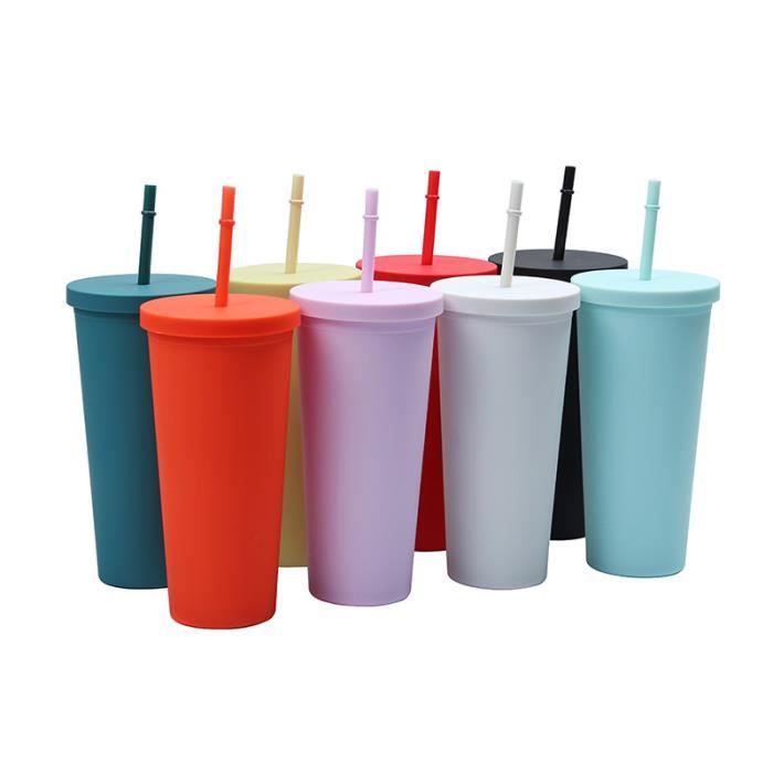 Gobelet Avec Paille Intégrée Luxfuel Gobelet à Eau De 390 Ml Avec Paille Et Couvercle, 1 Gobelet à Café Réutilisable En Verre Pour Thé Glacé, Café – Gobelet De Voyage Scellé Pour