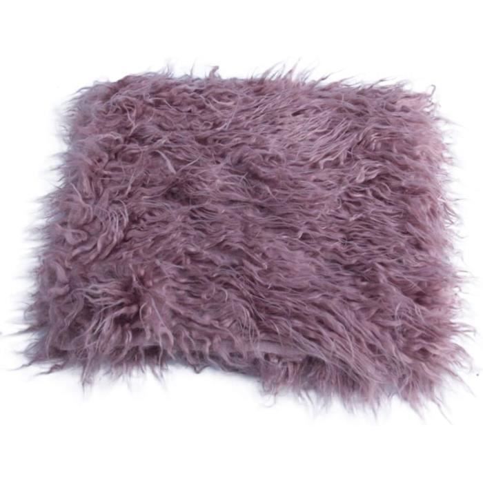 Couverture pour bébé en fausse fourrure douce - COUVERTURE - Violet