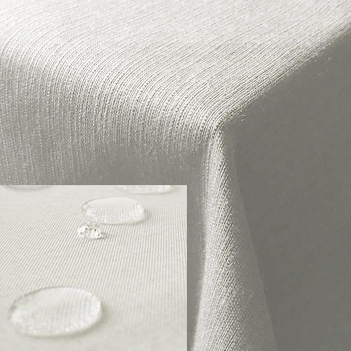 Heimtexland Nappe De Table Ronde Chinée 145 Cm - Turquoise - Effet Lotus Résistant à L'Eau Et à La Saleté