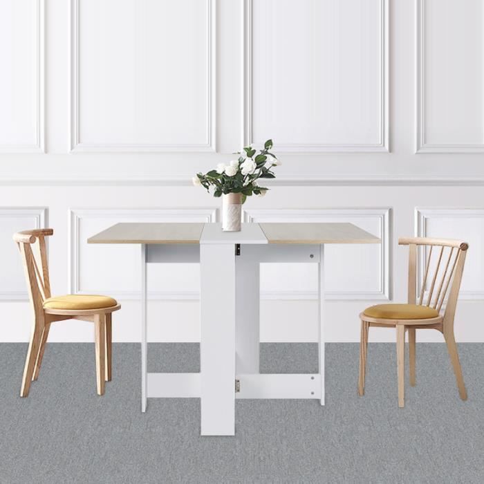 Chene Table Pliante Pliable De Cuisine Salon Salle A Manger 4 6
