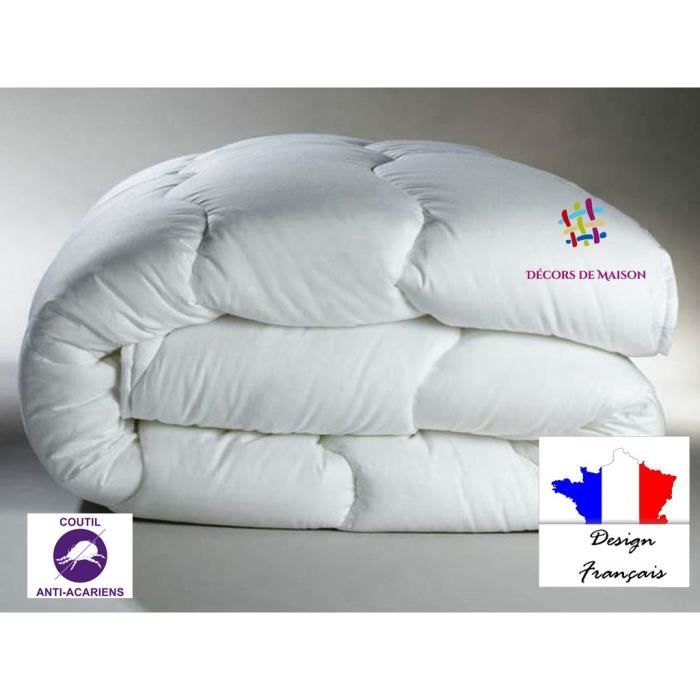 Couette - FABRICATION FRANÇAIS - 220x240cm - Blanc