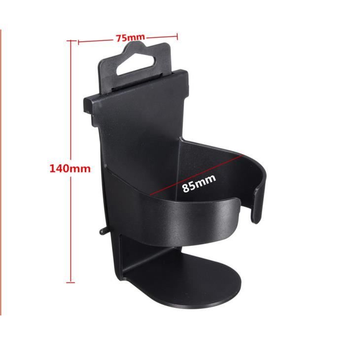 Porte-gobelets Voiture Réglable - 2 Pièces Noir Pour Canettes Et Bouteilles