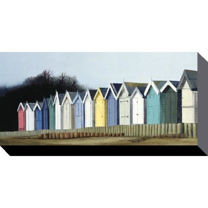 Tableau Sur Toile De Cabane De Plages 50 X 100cm Achat Vente
