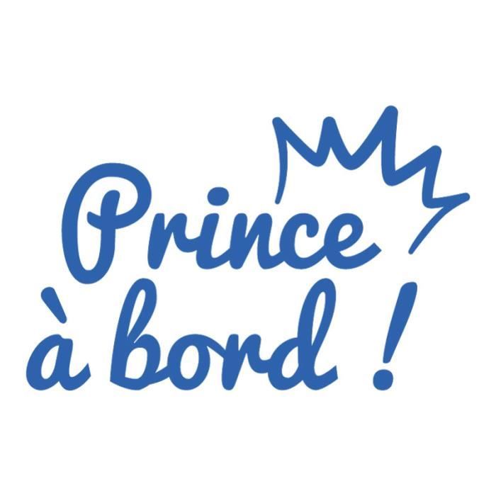 Adzif Biz Sticker Bebe A Bord Prince A Bord Dimensions 14 X 9 Cm Couleur Bleu Paradis Aspect Brillant Adhesif Autocollant Cdiscount Puericulture Eveil Bebe