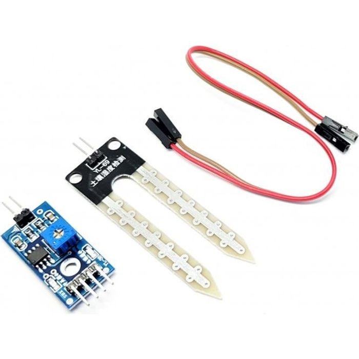 Aideepen Lot De 6 Capteurs Hygromètres Capacitifs V1.2 - Détecteur Humidité Sol Anti-Corrosion Pour Arduino, Plantes Jardin, Kit Bricolage Arrosage Automatique