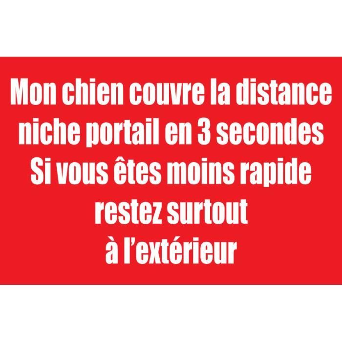 Télécharger gratuitement Images Attention Au Chien Avec Texte Humoristique Achat Vente Plaque le plus cool salutations