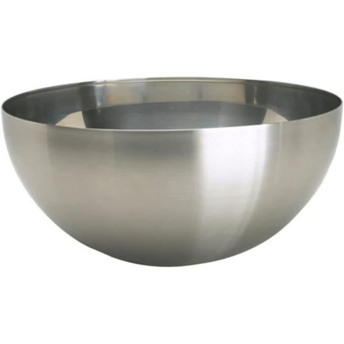 Saladier IKEA Blanda Blank En Acier Inoxydable - 28cm De Diamètre, 13cm De Hauteur | Design Empilable, Lavable Au Lave-vaisselle