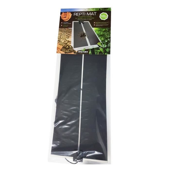 Tappeto Riscaldante Reptiles Planet Repti Mat – 35W, 65x28 Cm, Con Termostato E Sicurezza, Per Terrario