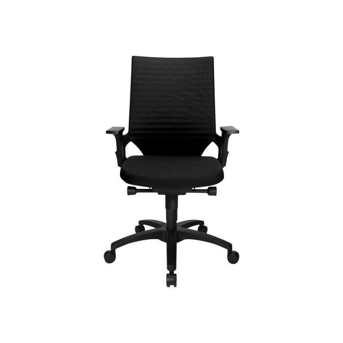 Chaise de bureau TOPSTAR AUTOSYNCRON 2 avec accoudoirs pivotant en polyester noir Chaise de bureau TOPSTAR AUTOSYNCRON 2 avec accoudoirs pivotant en polyester noir