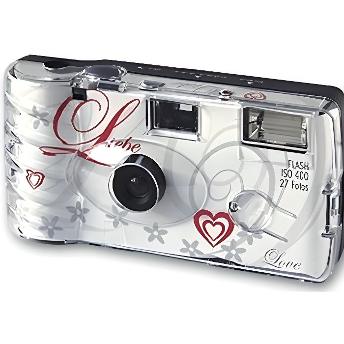Appareil Photo Jetable Special Mariage Liebe Love 27 Poses Et