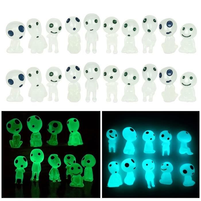 30 Mini Nains Lumineux En Résine – 2 X 1,1 Cm – 6 Couleurs – Pour Jardin Féerique, Bureau, Chambre – Décoration Et Fées