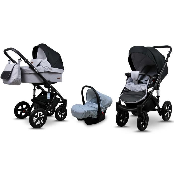 Poussette 3en1 2en1 Isofix 16 couleurs au choix SkyLord by