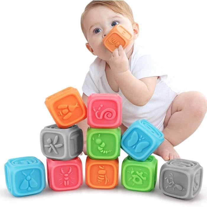 Jouets d'activité et de développement Blocs bébé Jouets 0-6 mois, Jouets à  mâcher de Dentition Jouets éducatifs pour Le 143611 - Cdiscount  Puériculture & Eveil bébé