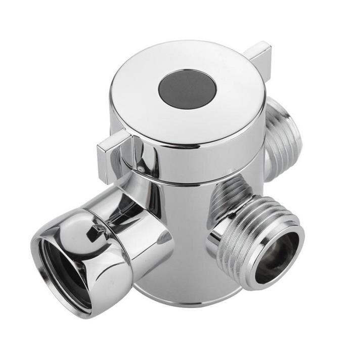 1 2 Pouces Ips Systeme De Douche En Laiton Massif Piece De Rechange Pour Bidet Bidet Adaptateur T En Metal Hltd Avec Vanne Darret Chrome Poli Connecteur 3 Voies Plomberie Valves