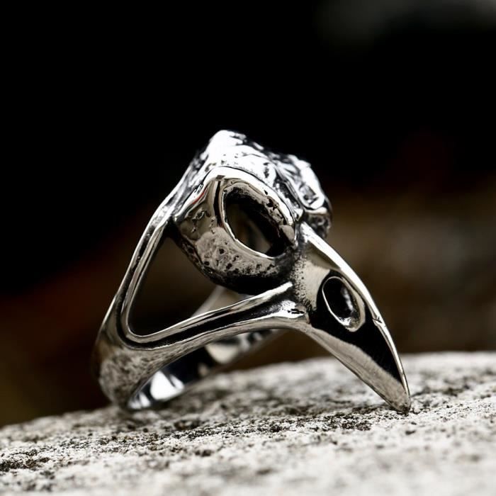 BR8 939 pour12 Acier inoxydable 316L Bague Viking Ravens pour hommes anneau de mythologie nordique Odi Achat Vente bracelet gourmette BR8 939 pour12 Acier inoxy Homme Acier Cd