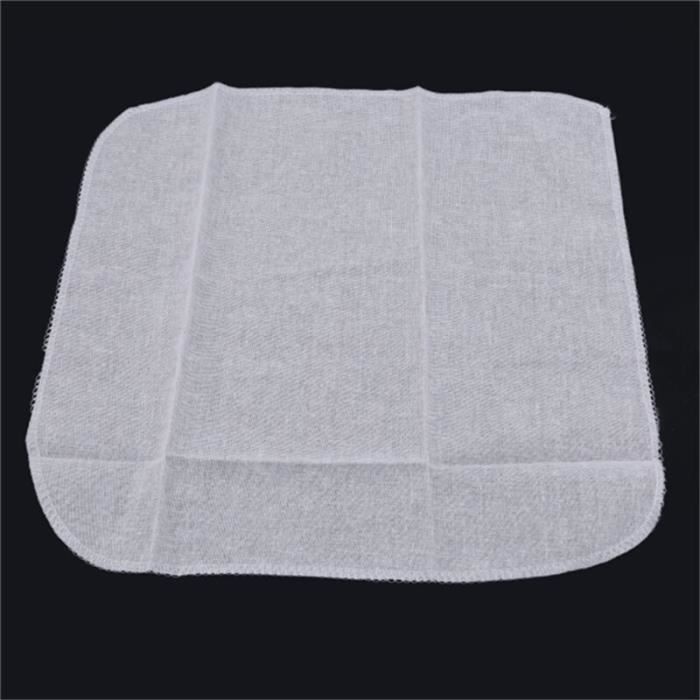 PHENOFICE Tapis Vapeur Coton Réutilisable 20 Pièces Rond pour Dim Sum et Brioches Vapeur, Tissu Beige, Facile à Stocker pour Usage Domestique