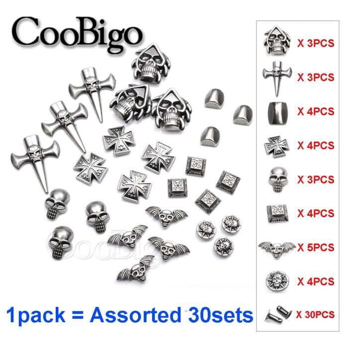 1000 Ensembles Rivets Diamant Clous De Veste Jeans Pour Vêtements