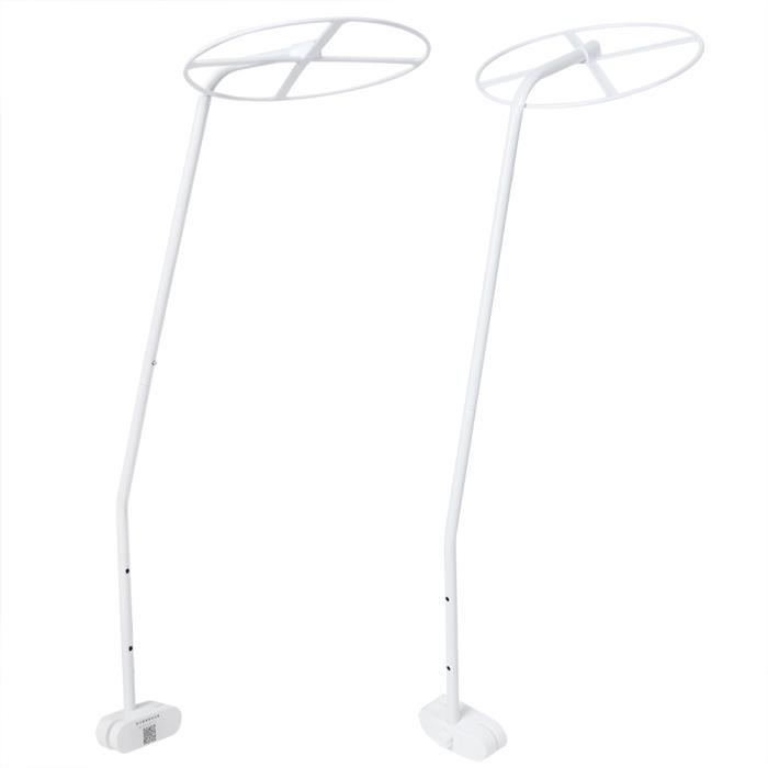Support de moustiquaire pour lit de bébé support de moustiquaire réglable blanc de 11 m / 36 pieds pour lit de bébé