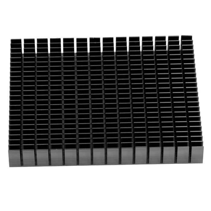Dissipateur Thermique Aluminium Pour LED - Dimensions 300x140x20 Mm - 19 Ailettes - Pour Lampes Haute Puissance Ou Aquarium