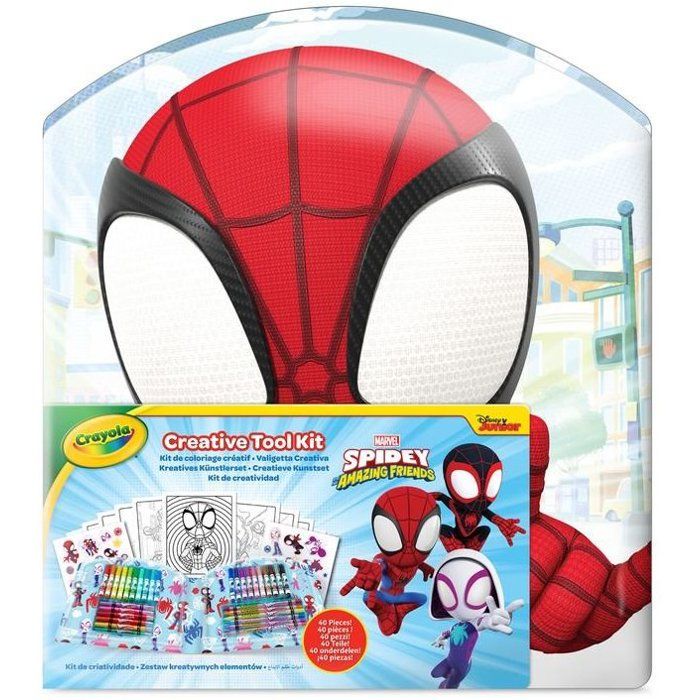 Kit de coloriage créatif CRAYOLA Spider Man 40 pièces Dès