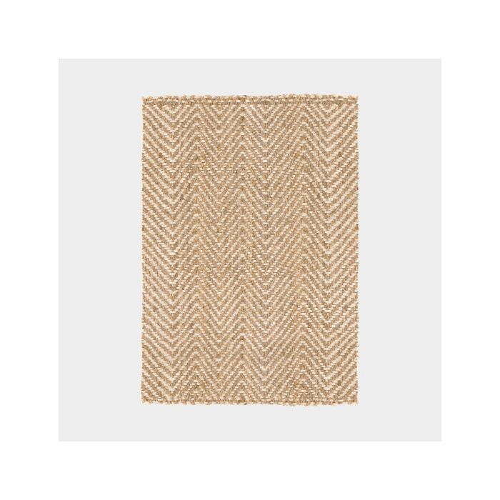 Tapis 100 Jute 160 x 220 cm motifs Chevrons Cdiscount Maison