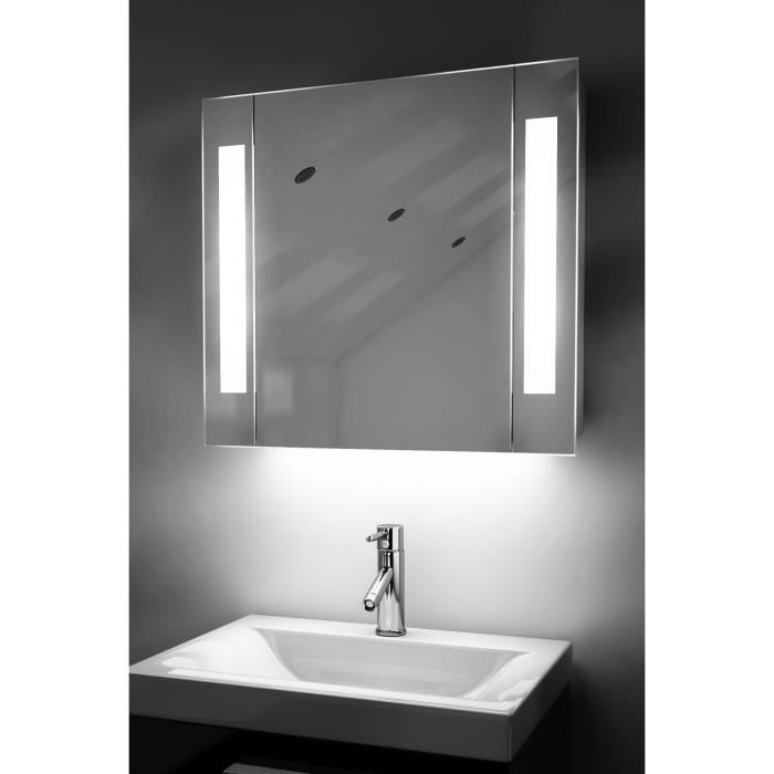 Miroir De Salle De Bain Avec Capteur Et Prise Rasoir Interne K17