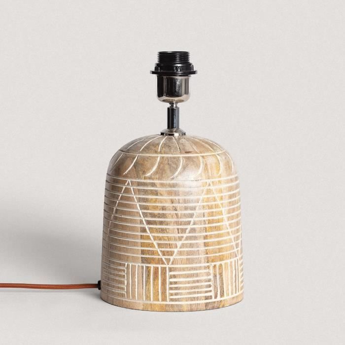 LEDKIA LIGHTING - Tafellamp Rahma Keramiek | Boho Chic Design | Eenvoudig en Elegant | Geschikt voor E27 Lamp | Creëert Aangename Sfeer, Beige, Keramiek