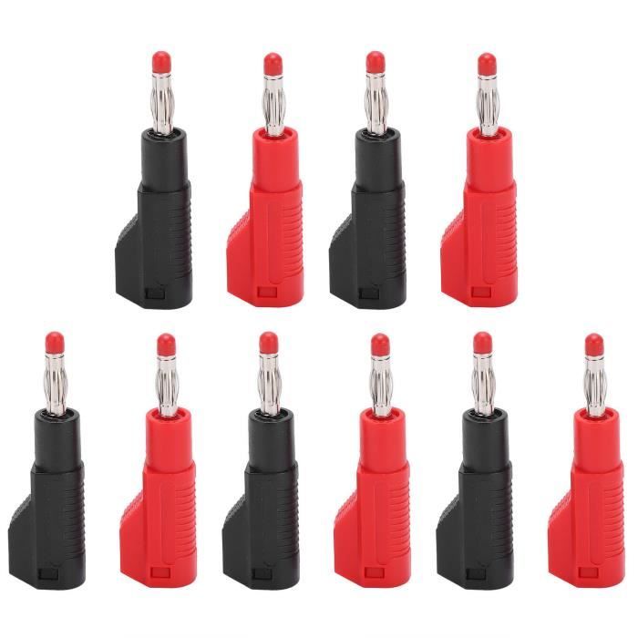 Fiches Bananes Triangle – Lot De 4 – Connecteurs Banane Pour Câbles Audio – Neuf