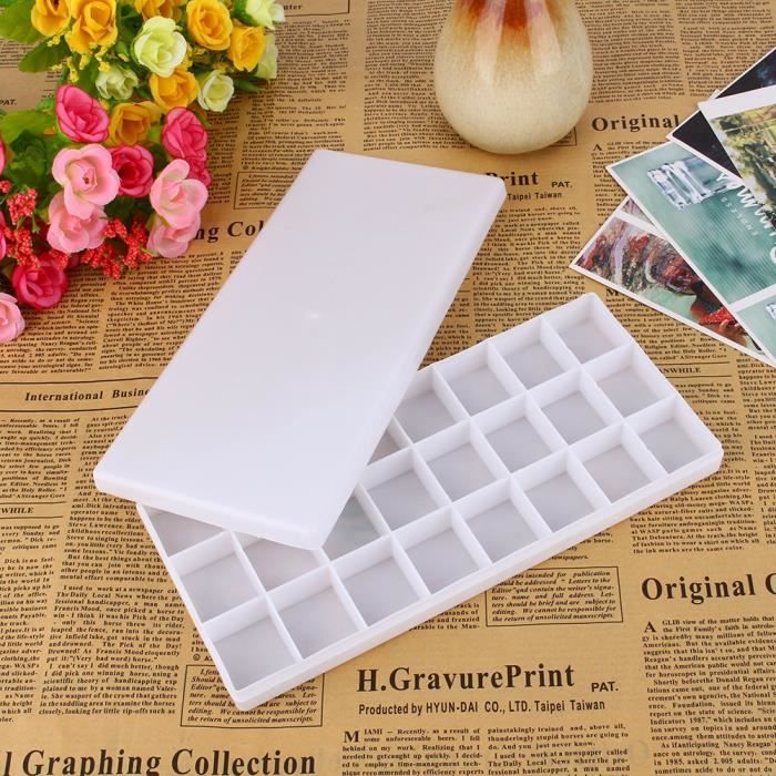 Lot De 2 Palettes De Peinture Portables Pour Aquarelle - En Plastique ABS, Générique
