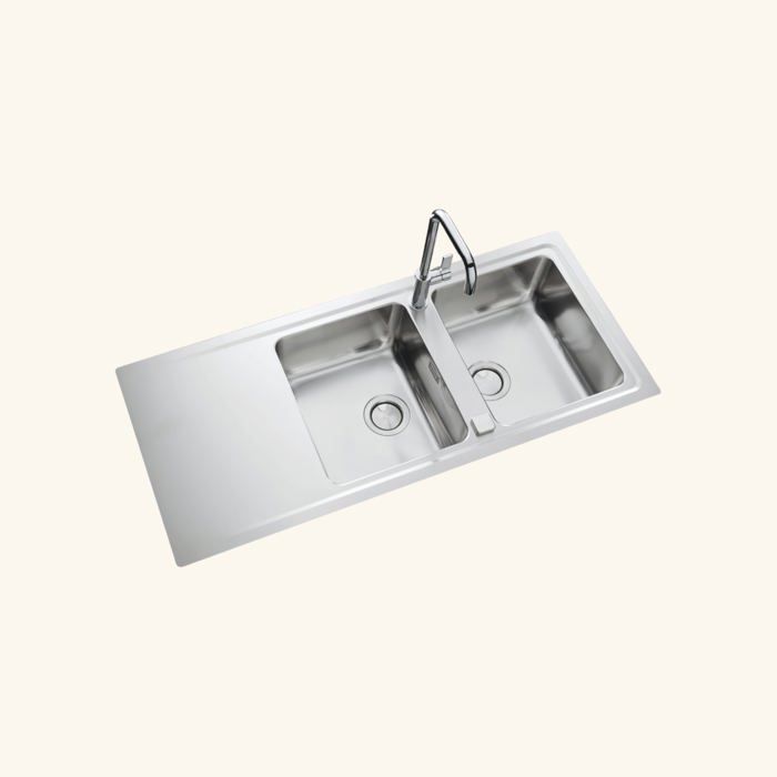 Evier Inox Lisse Ewi Figgi 2 Bacs 1 Egouttoir Achat Vente Evier De Cuisine Evier Inox Lisse Ewi Figgi Cdiscount