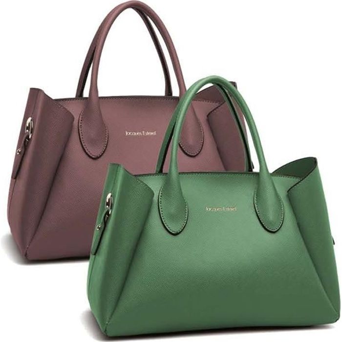 Sac createur Jacques Esterel vert 34x26x18 cm A1017 Cdiscount Bagagerie Maroquinerie
