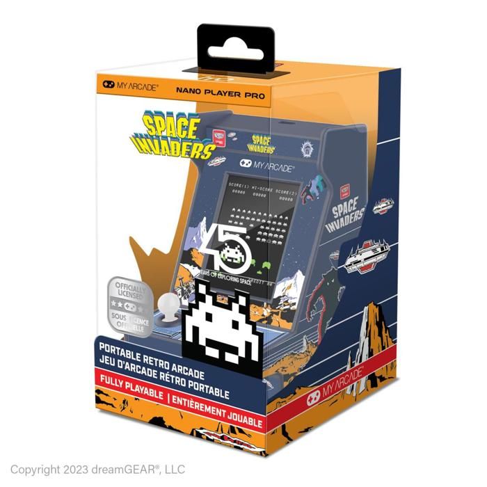 Console portable - RETROGAMING - Nano Player Pro - 4.8 - Couleur blanche - Licence Pac Man