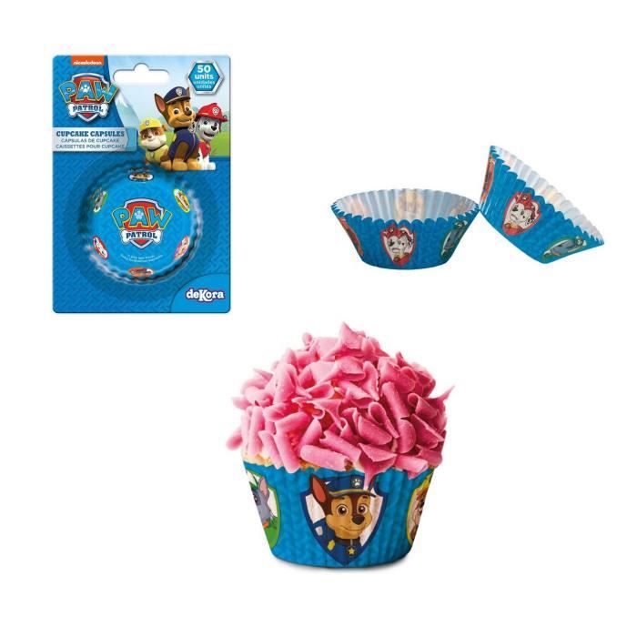 Lot 50 Caissettes Cupcakes Pat Patrouille Garcon Decoration Gateau Patisserie 225 Cdiscount Maison