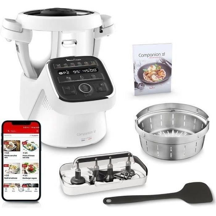 Robot cuiseur - MOULINEX - Companion XL - 1550W - 4.5L - Noir/Blanc - YY4968FG