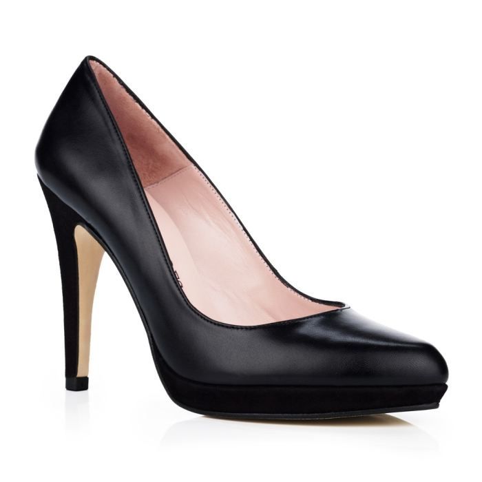 escarpins en cuir souple