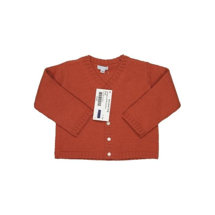 Gilet Bebe Fille Acanthe 12 Mois Orange Hiver 7217 Orange Cdiscount Pret A Porter